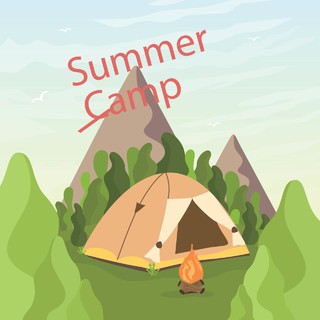 夏令营野营帐篷素材